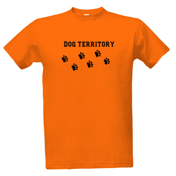 Tričko s potiskem Dog territory - panské
